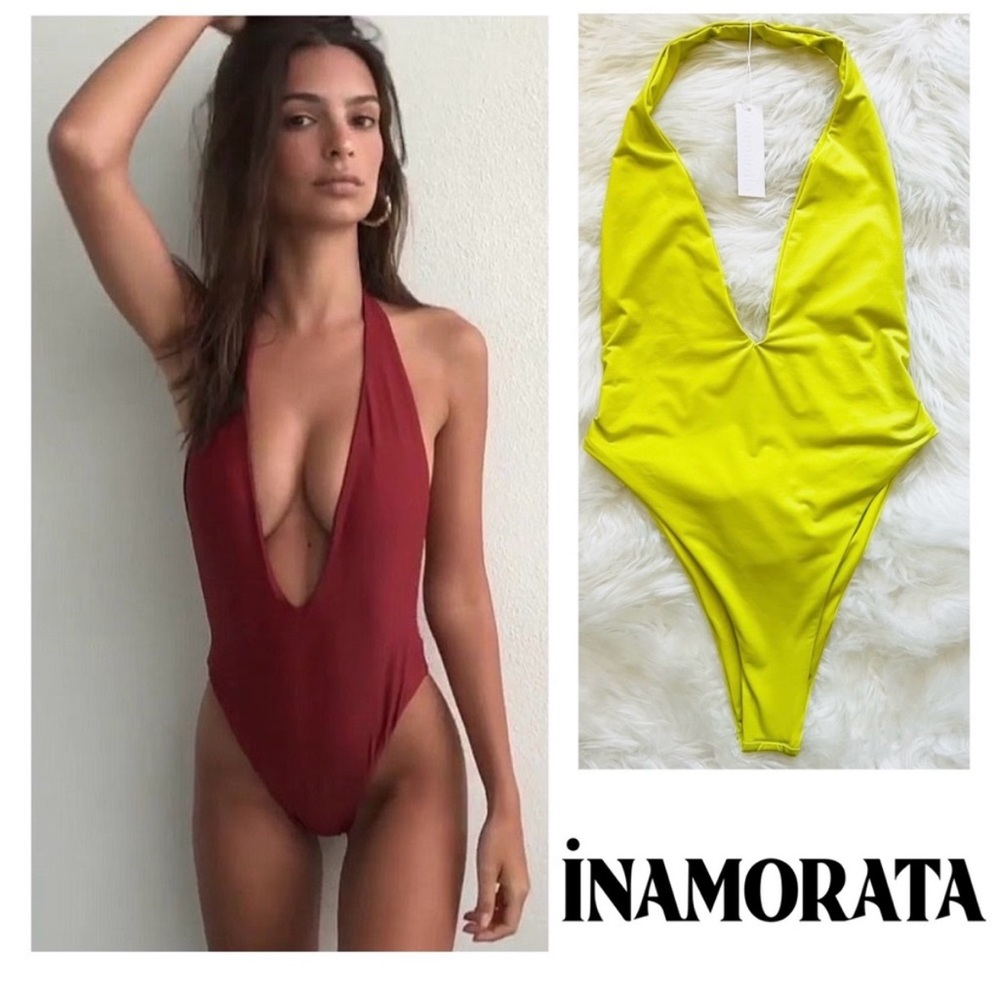 New!! INAMORATA one piece open back halter swimsuit